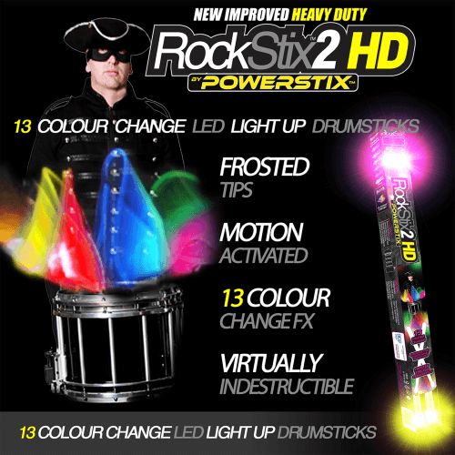 Baquetas luminosas RockStix2 Colour Change - Crea Música y Arte