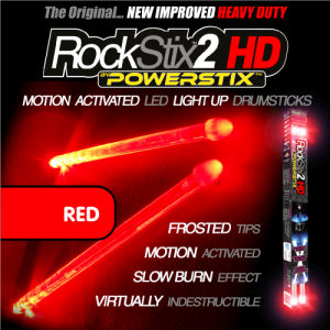 Baquetas luminosas RockStix2 HD Radiant Red - Crea Música y Arte